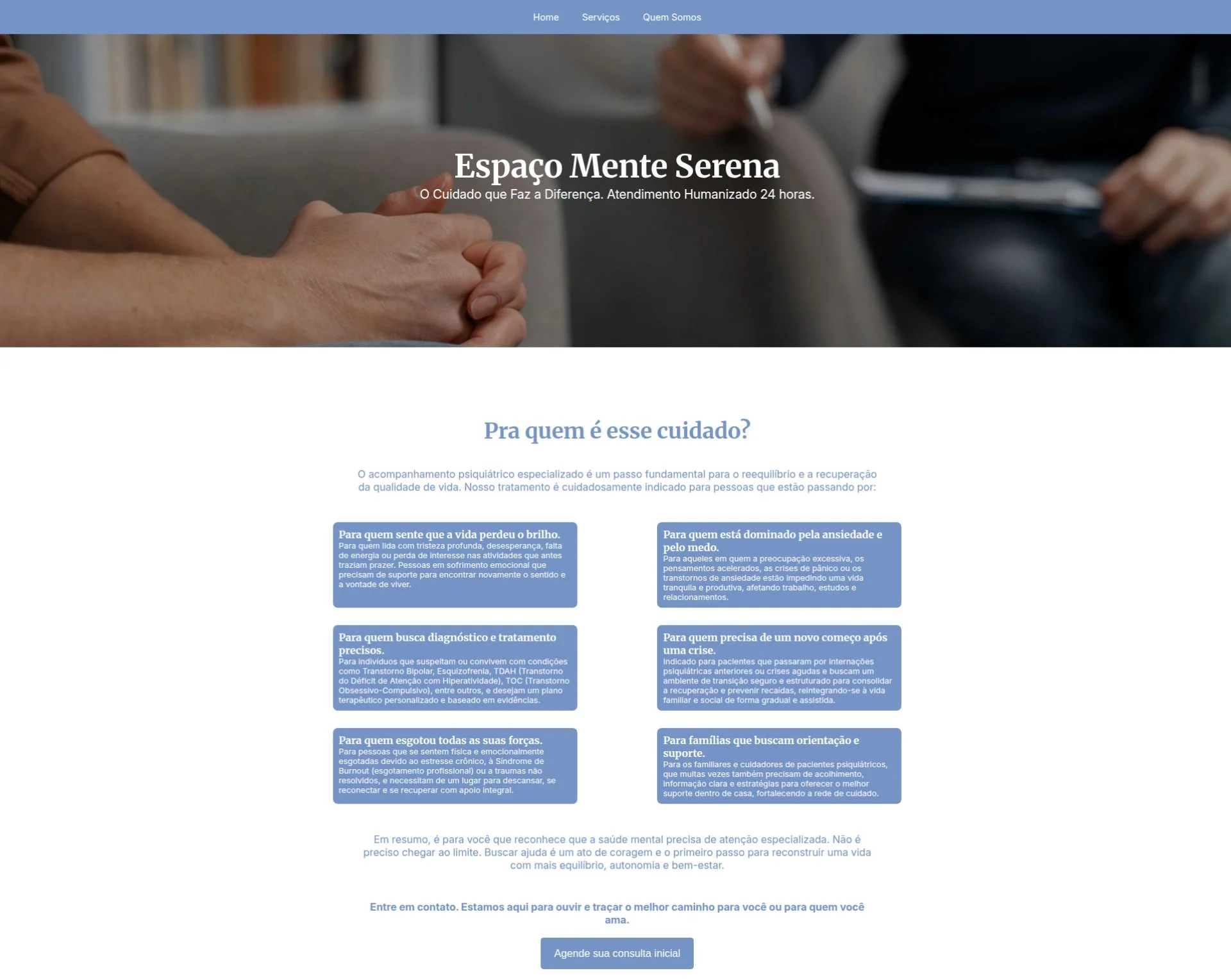 Site de Clínica Terapeutica